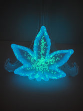 Load image into Gallery viewer, Cannibus Shaped Glow in the Dark Ashtray